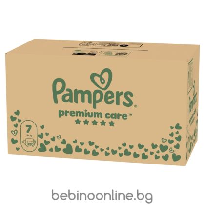 PAMPERS PREMIUM CARE Пелени размер 7, (15+кг) 120 бр. /КАШОН