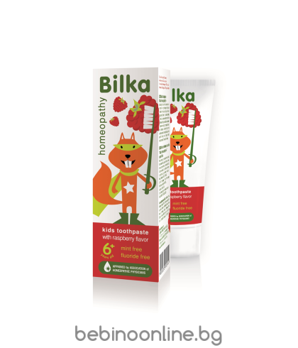 BILKA Детска паста за зъби 6+ с аромат на малина – 50 мл.