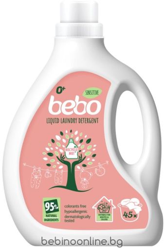 BEBO Течен еко перилен препарат- Sensitive, 1.8 l