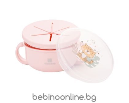 KIKKABOO Купа за снак 2в1 Savanna Pink 31302040129