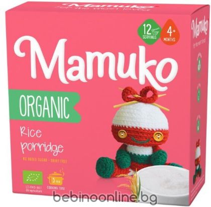 MAMUKO БИО Безглутенова каша ориз 4+мес. 200 г.