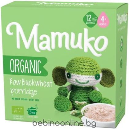 MAMUKO БИО Безглутенова каша със зелена елда 4+мес. 200 г.