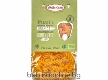  DALLA COSTA Био паста фусили от царевица без глутен 250г 150266