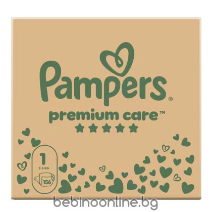 PAMPERS  Premium Care Размер 1,2-5 кг. пелени, MSB  156 бр.