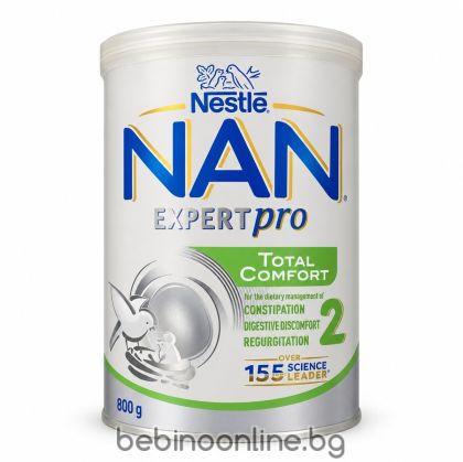 NESTLE NAN Expert Total Comfort 2 Специализирано мляко за кърмачета с леки храносм. проблеми 6+м 800 г