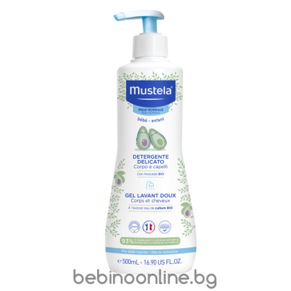 MUSTELA Normal skin Нежно измиващ гел за коса и тяло 500 мл. 5778