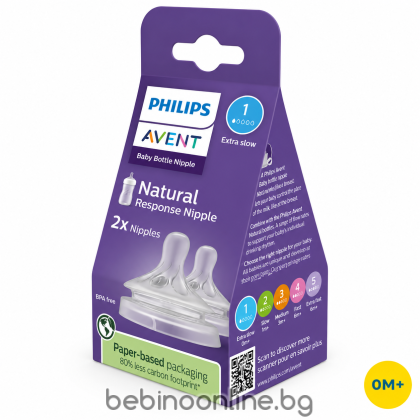 Philips Avent Биберон Natural Response - поток 1 капка /2 бр.