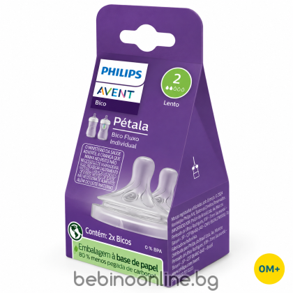 Philips  Avent  Биберон Natural Response - поток 2 капки /2 бр.