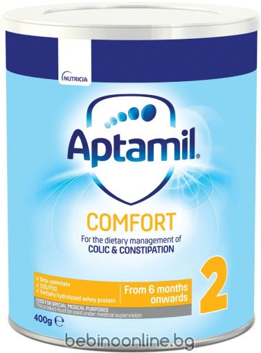  APTAMIL COMFORT 2 Мляко против колики и запек 6-12 мес. 400г