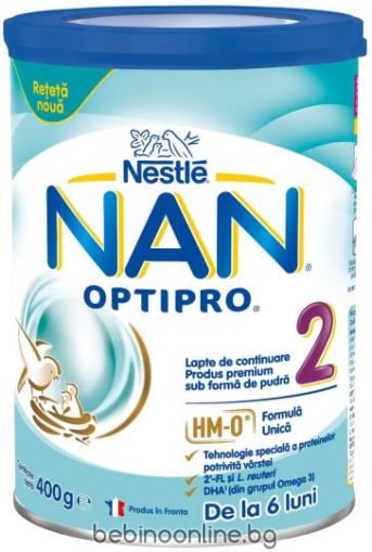 NESTLE NAN  OPTIPRO 2 Преходно мляко 6+ мес. 400 г