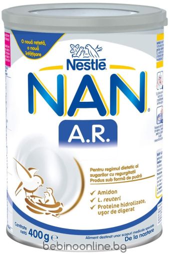 NESTLE  NAN А.R. Мляко против повръщане 0+ мес. 400г