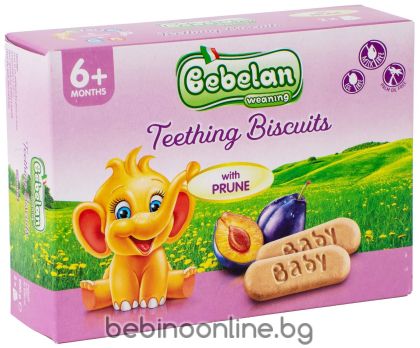 BEBELAN TEETHING BISCUITS Бисквити със Слива 6+ мес. 200 г