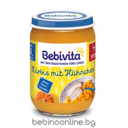 BEBIVITA  Тиква с пилешко месо 190 г