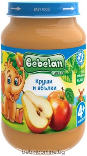 BEBELAN PUREE Круши и Ябълки  4+ мес. 190 г