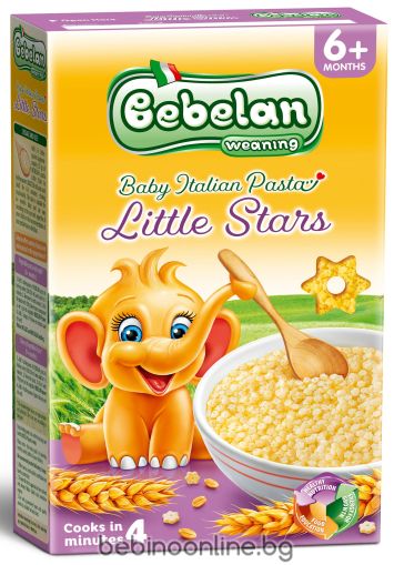 BEBELAN LITTLE STARS Бебешка паста ЗВЕЗДИЧКИ 6+ мес. 350г