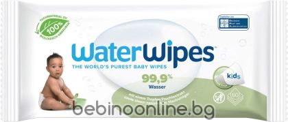  WATER WIPES SOAPBERRY Влажни кърпи със Сапунено орехче 60 бр