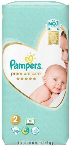 PAMPERS PREMIUM CARE Пелени  2 Mini  (3-6 кг) 46 бр