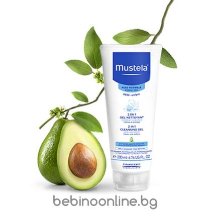 MUSTELA Normal skin Измиващ гел за коса и тяло 2в1 200мл   /6058/