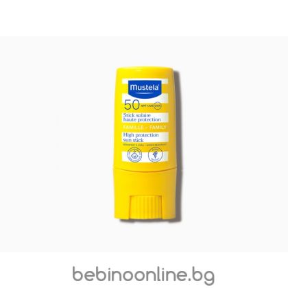 Mustela Слънцезащитен стик с висока степен на защита SPF50 9 мл  /7772/