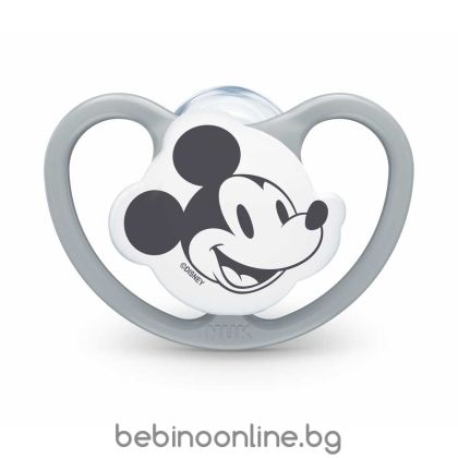 NUK Силиконова залъгалка 18м+ SPACE MICKEY 10739747