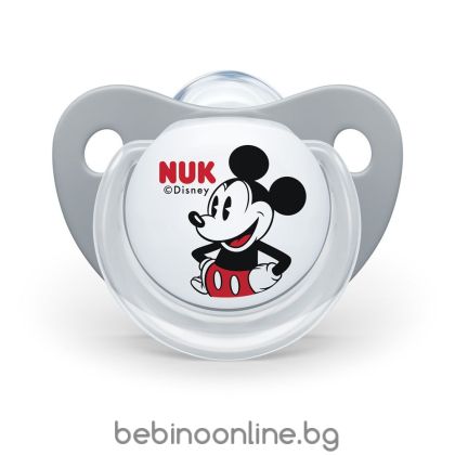 NUK Залъгалка силикон + кутийка 0-6 м. 1 бр. MICKEY   730.276