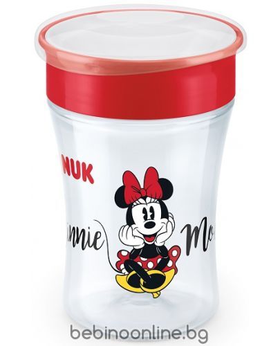 NUK  Evolution Magic Cup Чаша за пиене 360°  Mickey, червена 230мл/255.425