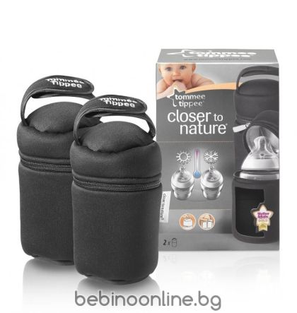  Tommee Tippee Термо чанта за шишета  2 бр  + дръжка   0076