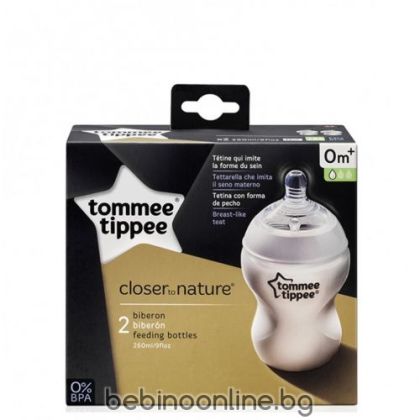 TOMMEE TIPPEE Шише за хранене 260 мл. 2 бр. EASI VENT 0022