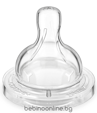 AVENT CLASSIC+ Биберон гъсти храни (Y-обр. прорез) 6+м. 2бр.  013.01