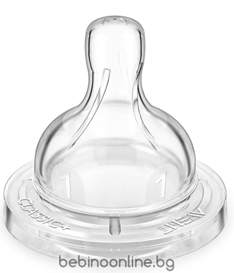  AVENT CLASSIC+ Биберон за Новородено (1 дупка) 0+ мес. 2 бр. 008.01