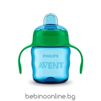 Philips AVENT Чаша за лесен преход с дръжки 200 мл ЗЕЛЕНА 0488.02