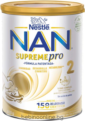 НЕСТЛЕ NAN SUPREMEpro 2 Обогатено преходно мляко (6+ мес.) 800 г