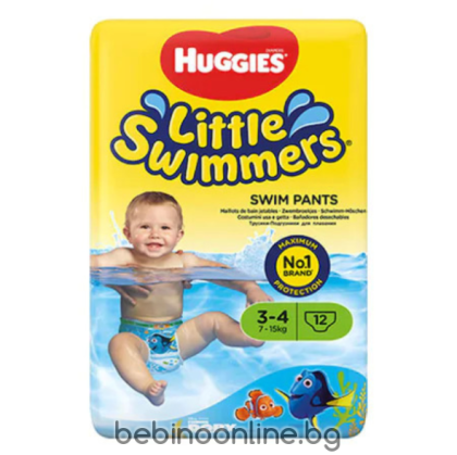  HUGGIES Бански гащички  Little Swimmers 3/4 7-15кг 12 бр.