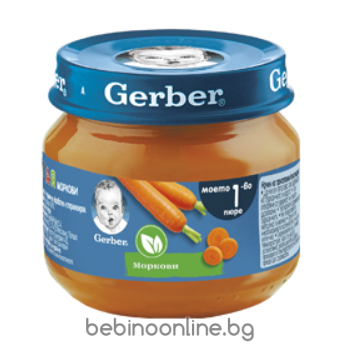 GERBER пюре от Моркови  80 г