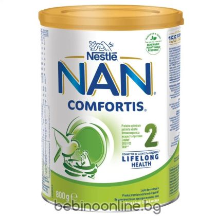 NESTLE  NAN Comfortis 2 Обогатено преходно мляко на прах 6+ месеца х800 г