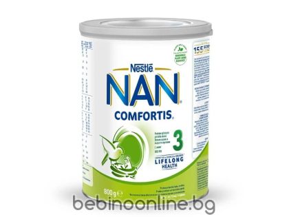 NESTLE  NAN Comfortis 3 Обогатено преходно мляко на прах за малки деца 12+ месеца х800 г