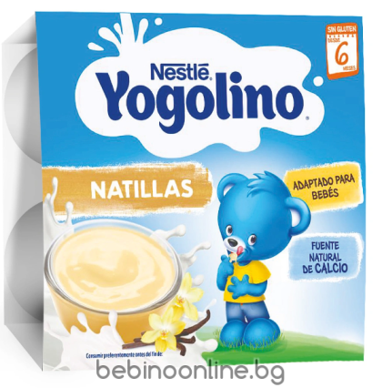 NESTLE YOGOLINO  Млечен десерт  с ванилия ,(6м.+), 100g (4бр. в опаковка)