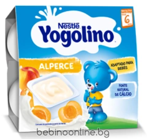 NESTLE  YOGOLINO Млечен десерт с кайсия,  (от 6+м) 100g (4бр. в опаковка)