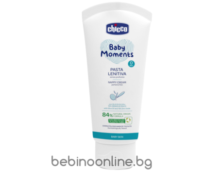 CHICCO Крем п/в подсичане Baby Moments 0м+,100 мл C0220