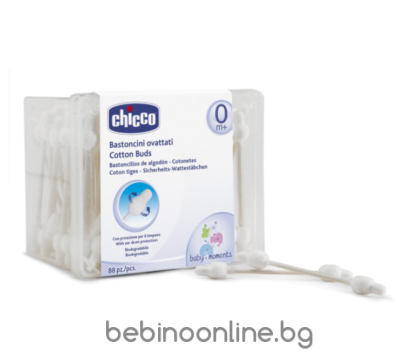 CHICCO Клечки за уши с ограничител 0м+, 90 бр N0613.1