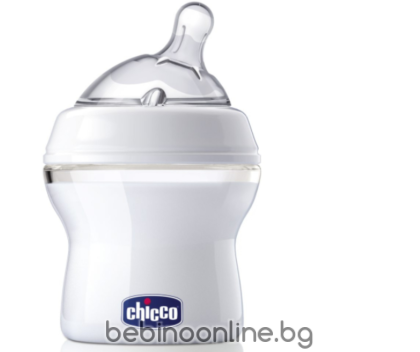 CHICCO Шише Natural Feeling РР,0м+150 мл, ПРОЗРАЧНО N0201