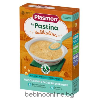 PLASMON SABBIOLINA Паста първи месеци ПЕРЛИ 4+ м. 320 г.№0366