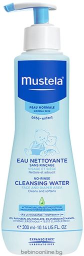 Mustela Бебешки почистващ флуид без измиване Physio Bebe-мицеларна вода 300 мл./5815/