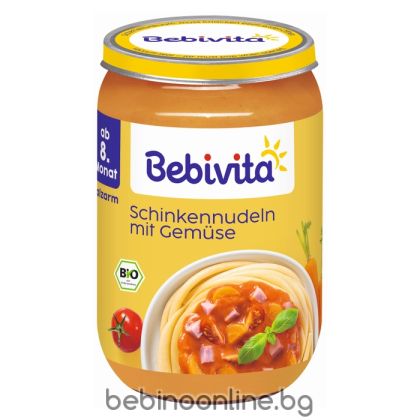 BEBIVITA Паста с шунка и зеленчуци 220 г. №15607