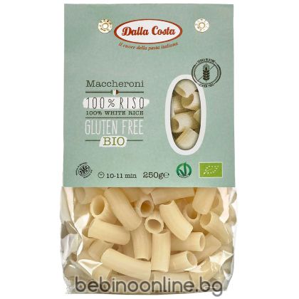 DALLA COSTA ALIMENTARE S.R.L. Био паста макарони от ориз без глутен 250г