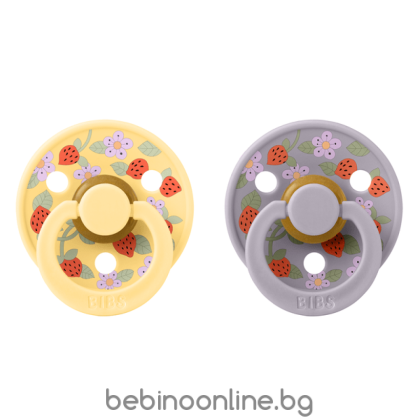 BIBS Биберони Liberty COLOUR Strawberries and Cream Pale Butter, 6-18 месеца/12019101/
