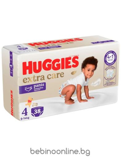 HUGGIES Бебешки пелени ГАЩИЧКИ  Extra Care 4, /9-14кг./38бр