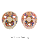 BIBS Liberty COLOUR June Blossom Blush, 2 бр. Биберони 6-18 месеца/ 12021101/