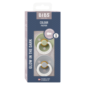 BIBS COLOUR, Sage GLOW/Cloud GLOW,2 бр. Биберони 6-18 месеца/ 120267/