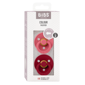  BIBS COLOUR, Coral/Ruby, 2 бр. Биберони 6-18 месеца/120254/